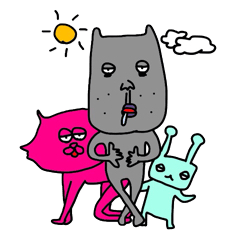 [LINEスタンプ] むーちゃんファミリー