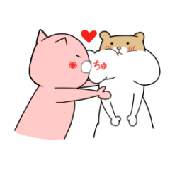 [LINEスタンプ] はむと相棒スタンプ