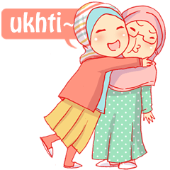 [LINEスタンプ] sister's hijab diary