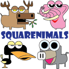 [LINEスタンプ] Squarenimals