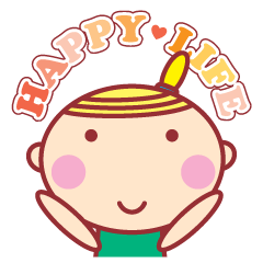 [LINEスタンプ] ほっぺちゃんのHAPPY LIFE