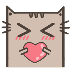 [LINEスタンプ] Lotte cat, the cutie cutie forever