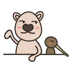 [LINEスタンプ] Quokka and little partner