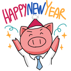 [LINEスタンプ] Aood Investor : Happy New Year