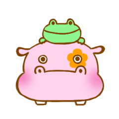 [LINEスタンプ] かばとかえる