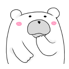 [LINEスタンプ] 毎日使える★ぽちゃクマの気持ち