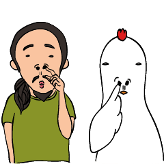 [LINEスタンプ] ニワトリーダー
