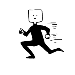 [LINEスタンプ] しかくい君