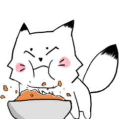 [LINEスタンプ] ネコじゃないホッキョクギツネ