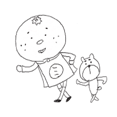 [LINEスタンプ] みかんマン