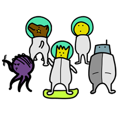 [LINEスタンプ] Monsters galaxy.