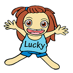 [LINEスタンプ] I'm Lucky