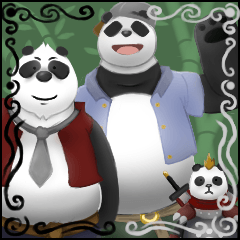 [LINEスタンプ] Panda Snack