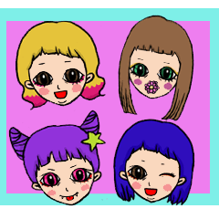 [LINEスタンプ] ちゃむちゃむガール