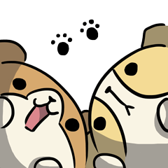 [LINEスタンプ] Scruffy ＆ Sabrina