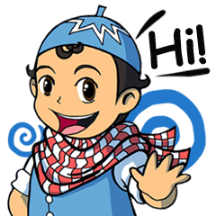 [LINEスタンプ] Salim ＆ Silmy Blue Edition