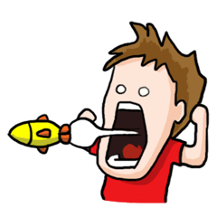 [LINEスタンプ] カンフー子供とカンフー豚