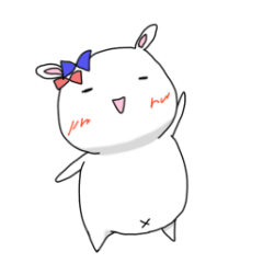 [LINEスタンプ] うさぎのららちゃん