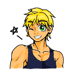 [LINEスタンプ] 筋肉少年