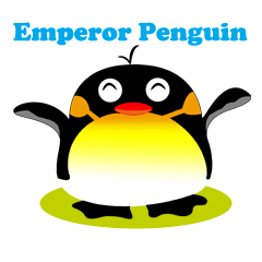 [LINEスタンプ] Round Emperor Penguinの画像（メイン）