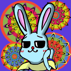 [LINEスタンプ] 「世の中ちょろい」うさぎ