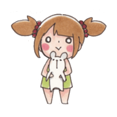 [LINEスタンプ] ふうちゃんとくまおの日常