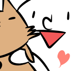 [LINEスタンプ] 「ヒト」と「ネコ」