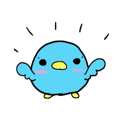 [LINEスタンプ] 幸せの青い鳥ちゃんズ