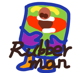[LINEスタンプ] Rubber Man