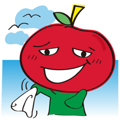 [LINEスタンプ] Apple~First Photo