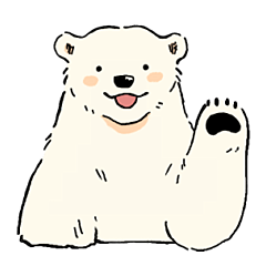 [LINEスタンプ] シロクマたちのやわらかエブリデイ