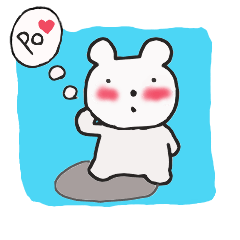 [LINEスタンプ] White bear  bear