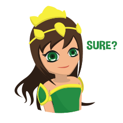 [LINEスタンプ] Noble Queen (English Version)