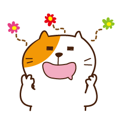 [LINEスタンプ] ぽちゃねこの1日