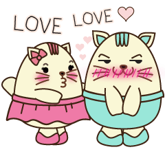 [LINEスタンプ] Egg Cats