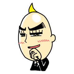 [LINEスタンプ] shy man