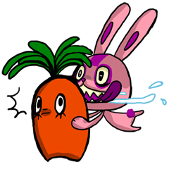 [LINEスタンプ] Funny Crazy Rabbit