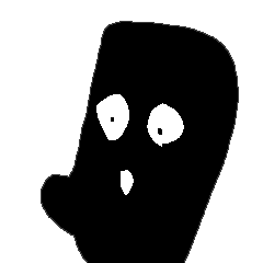 [LINEスタンプ] Small black man IV