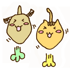 [LINEスタンプ] のびのびしっぽーん！