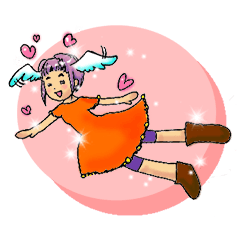 [LINEスタンプ] ツバサちゃん！今日もスーパー輝いてるね！