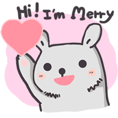 [LINEスタンプ] Merry Rabbit