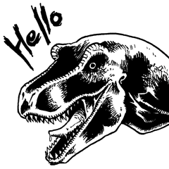 [LINEスタンプ] ホワイトT-REX