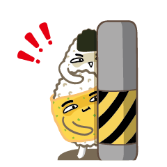 [LINEスタンプ] Onigiri Man ＆ Egg Onigiri