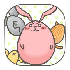 [LINEスタンプ] 動物卵うさたま！