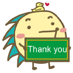 [LINEスタンプ] リトルブルー ハリネズミ