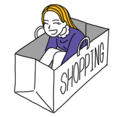 [LINEスタンプ] Shopping women