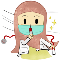 [LINEスタンプ] Medical Student (Hijab ver.)