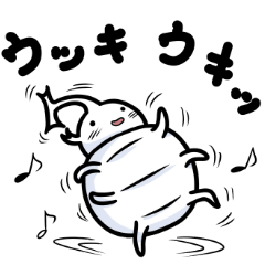 [LINEスタンプ] 白いカブトムシ