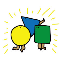[LINEスタンプ] さんかくさんとおともだち