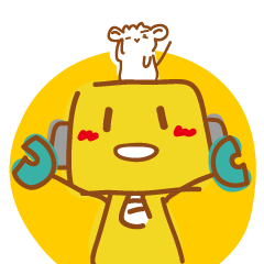 [LINEスタンプ] ロボットと兄貴分